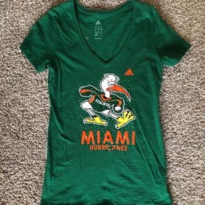 Adidas Miami Hurricanes tee